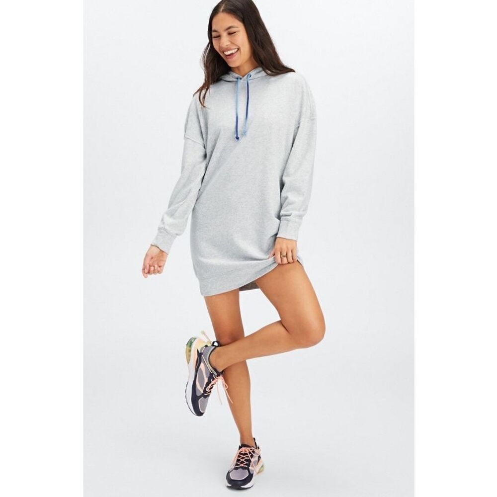 Fabletics Manon Sweatshirt Grey Dress NWT